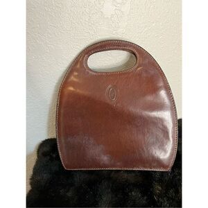 I Ponti Firenze Genuine Leather egg hand  Bag Purse - Made in Italy